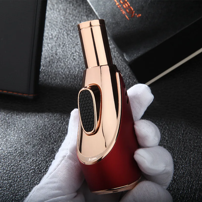 Smoking Gun Kit - Ветрозащитная зажигалка Jobon с синим пламенем,