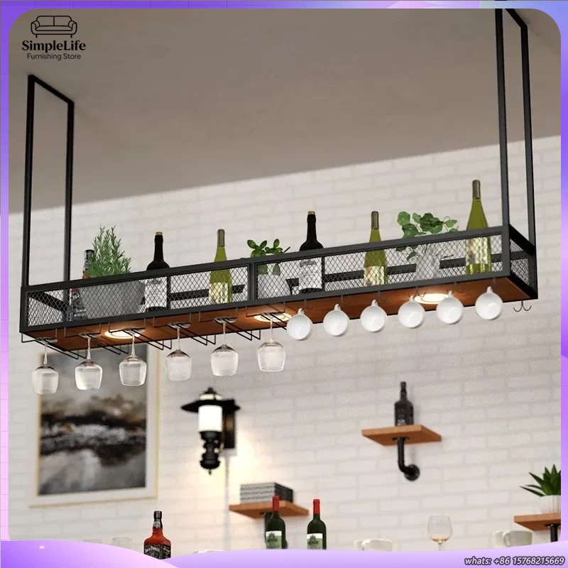Home Bar And Cabinet - Открытая винная полка-бар с полками, охлаждаемая