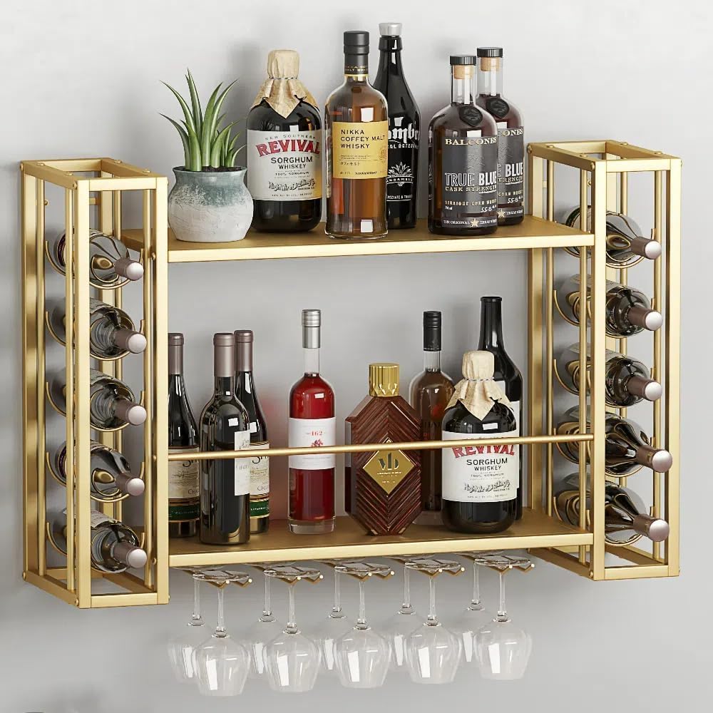 Home Bar Shelves - Настенная винная полка, настенная винная стойка