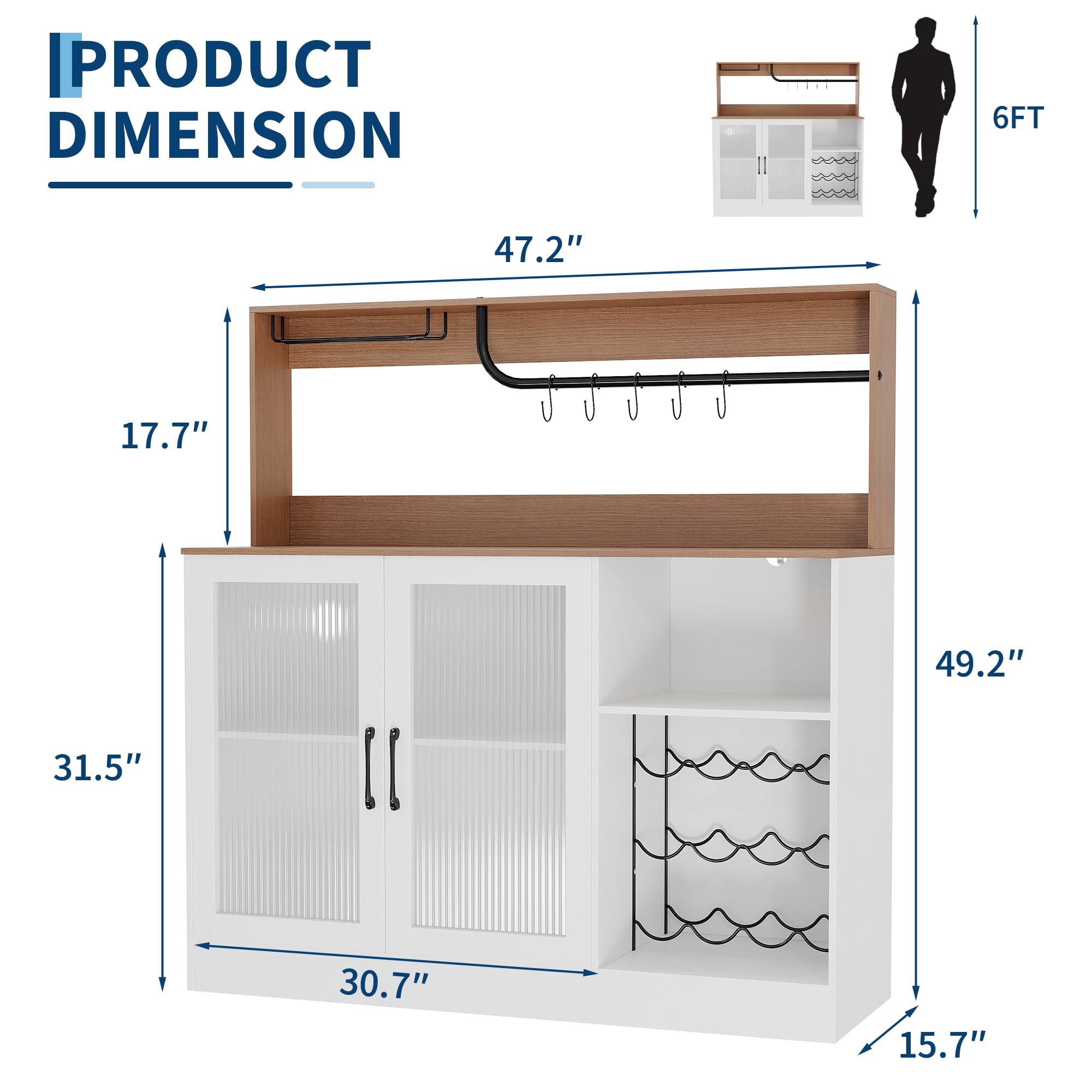 Винный барный шкаф с LED-подсв – обзор и цена Home Bar And Cabinet