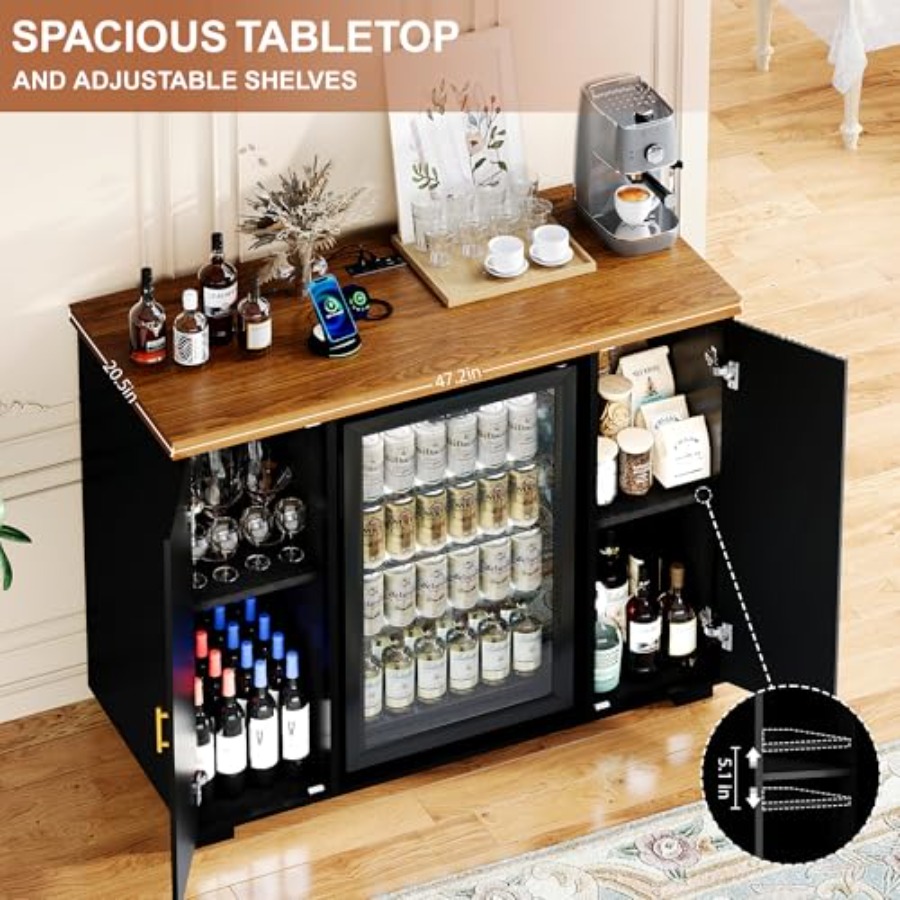 47-дюймовый шкаф для кофе-бара – обзор и цена Home Bar And Cabinet