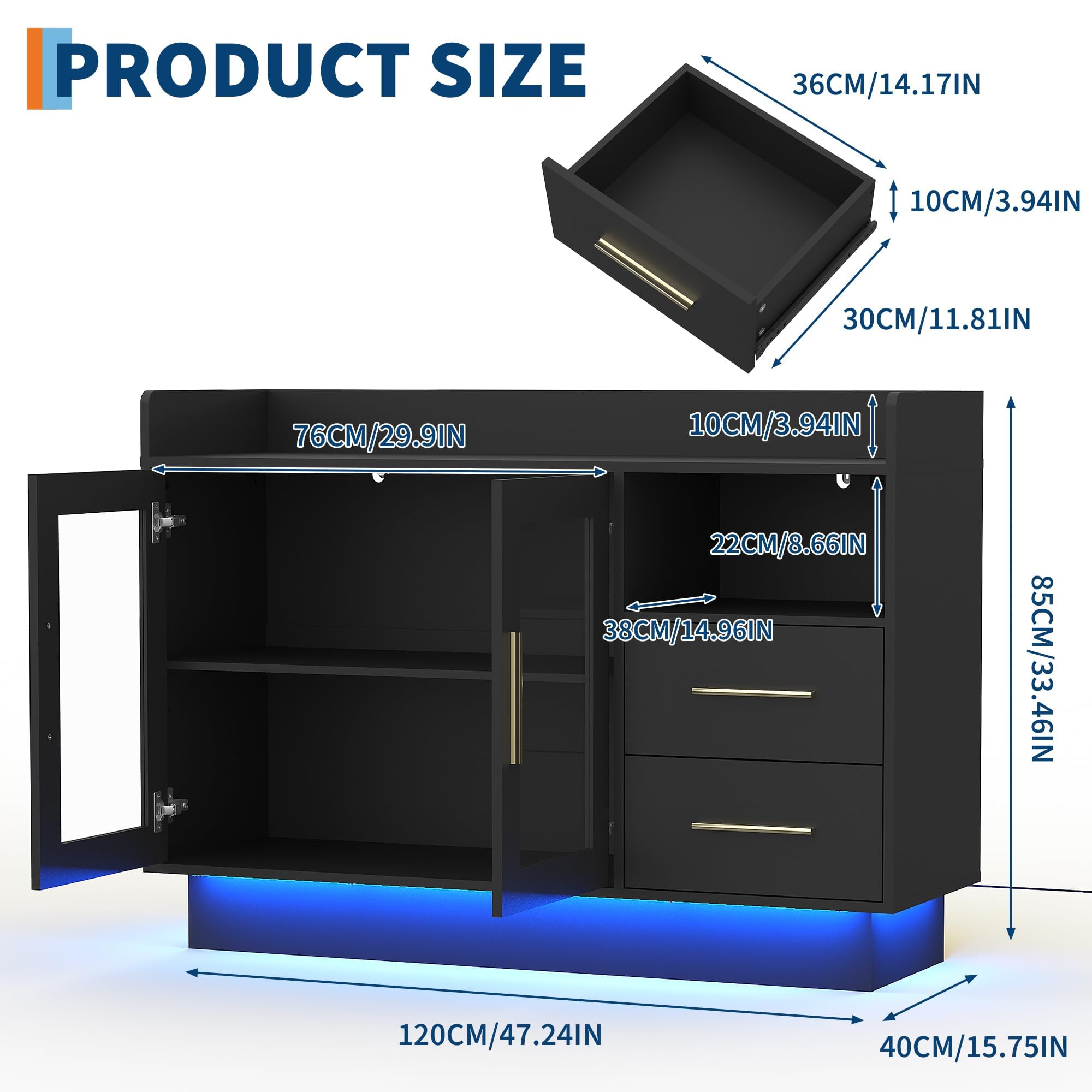 Большой LED-барный шкаф со сте – обзор и цена Home Bar And Cabinet