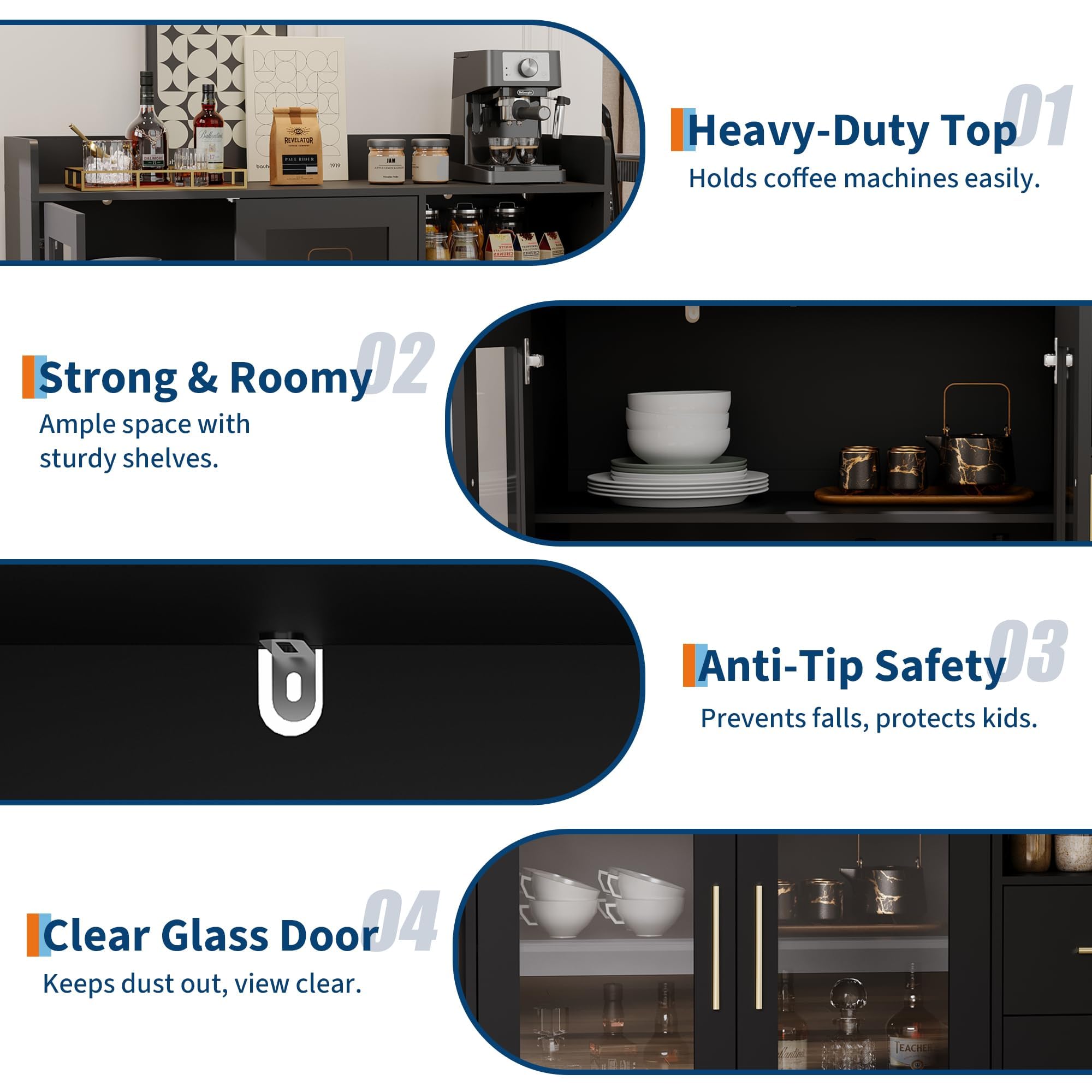 Большой LED-барный шкаф со сте – обзор и цена Home Bar And Cabinet